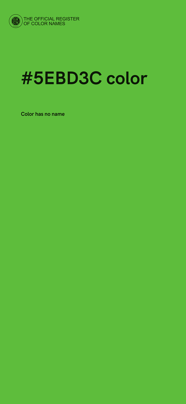 #5EBD3C color image