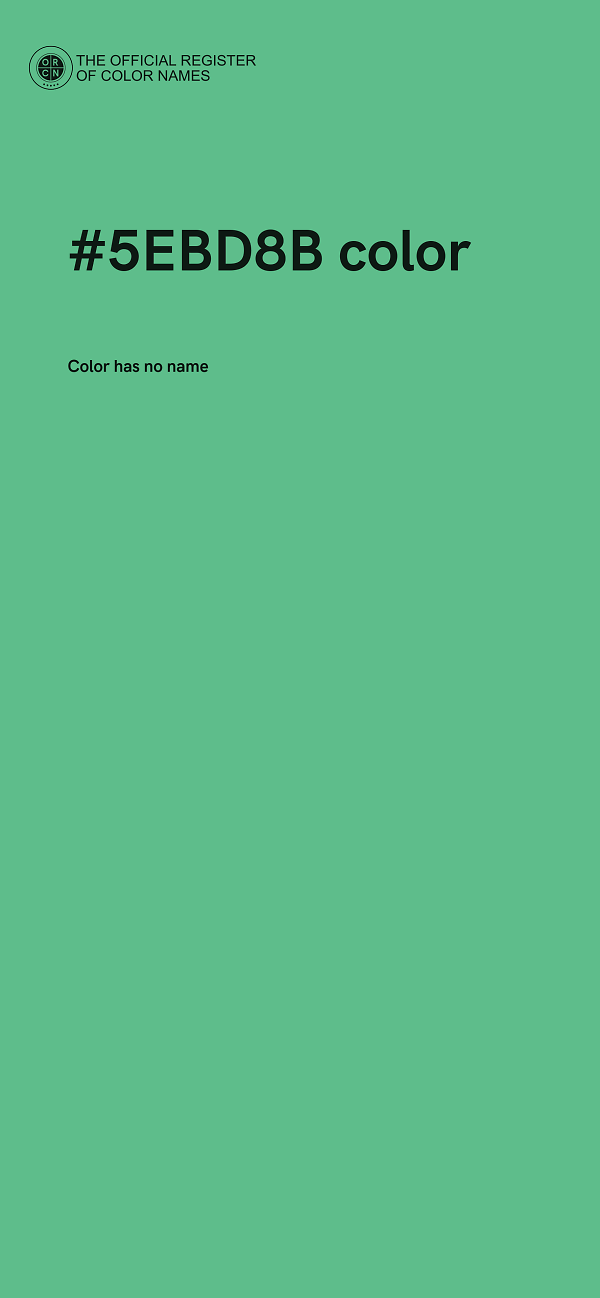 #5EBD8B color image