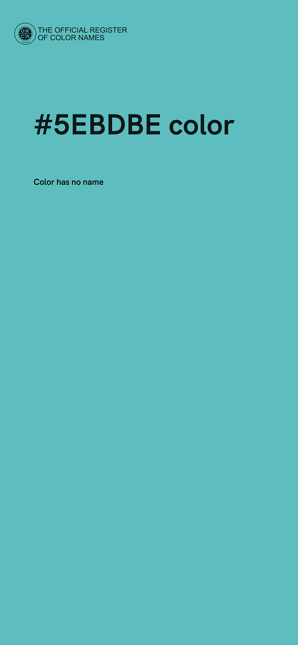 #5EBDBE color image