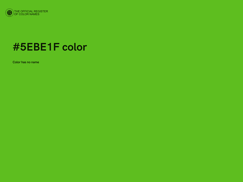 #5EBE1F color image