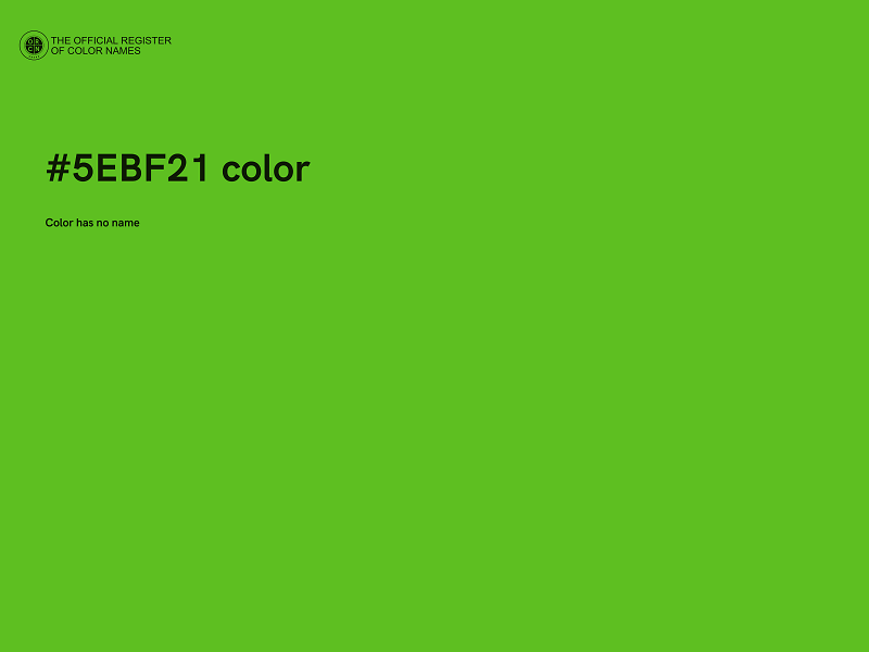 #5EBF21 color image