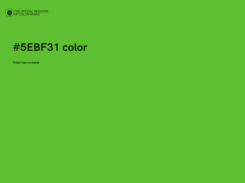 #5EBF31 color image