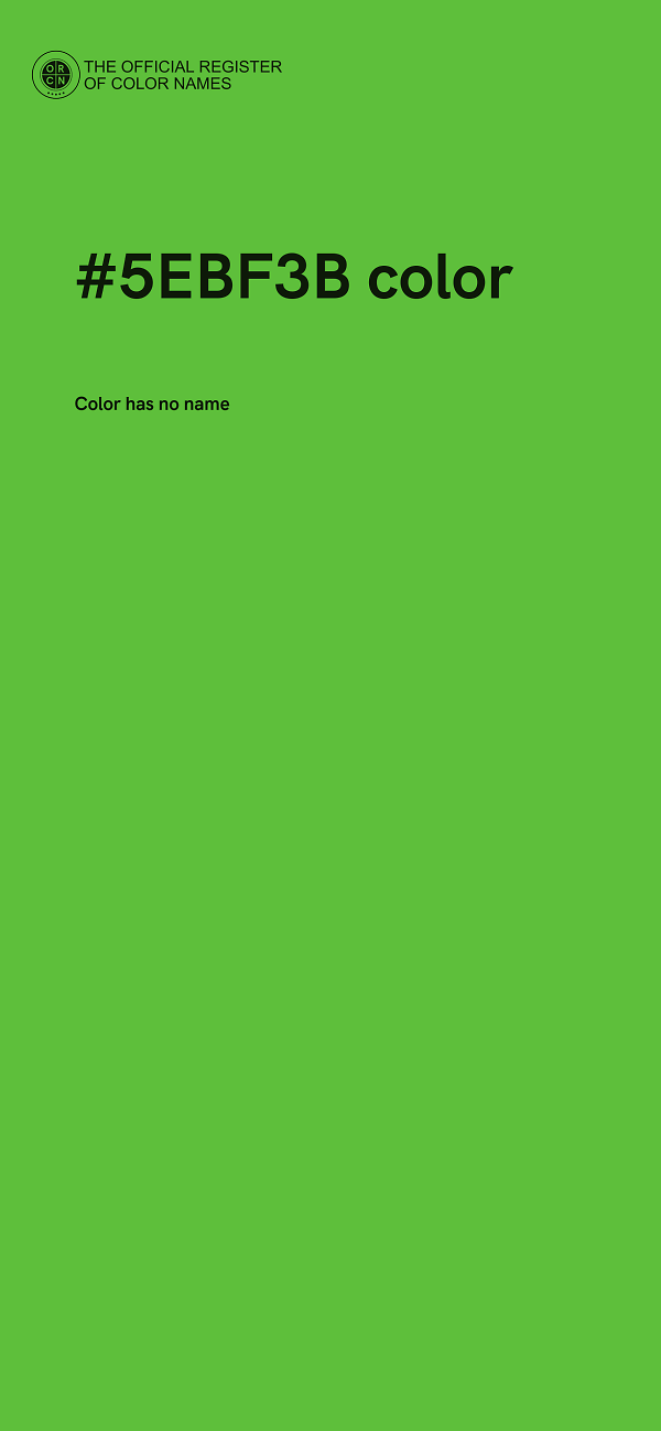 #5EBF3B color image
