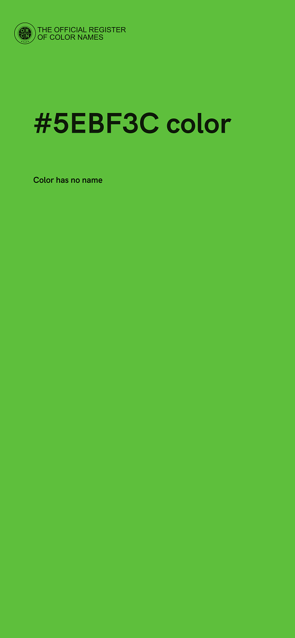 #5EBF3C color image