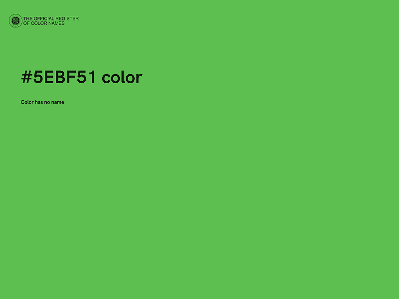#5EBF51 color image