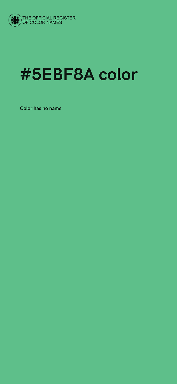 #5EBF8A color image