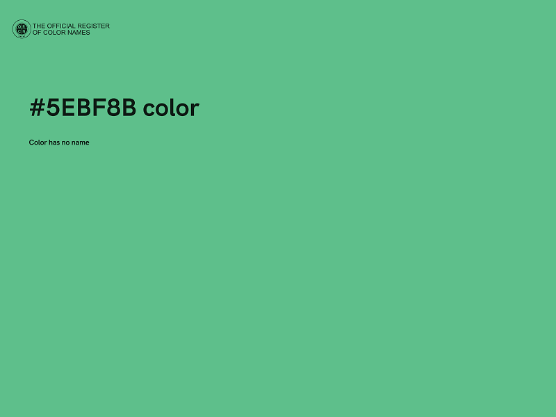 #5EBF8B color image