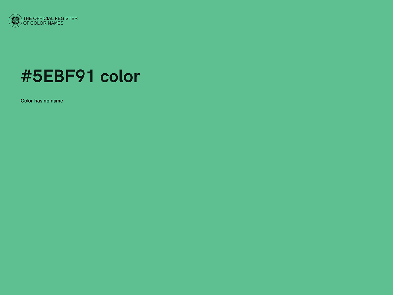 #5EBF91 color image
