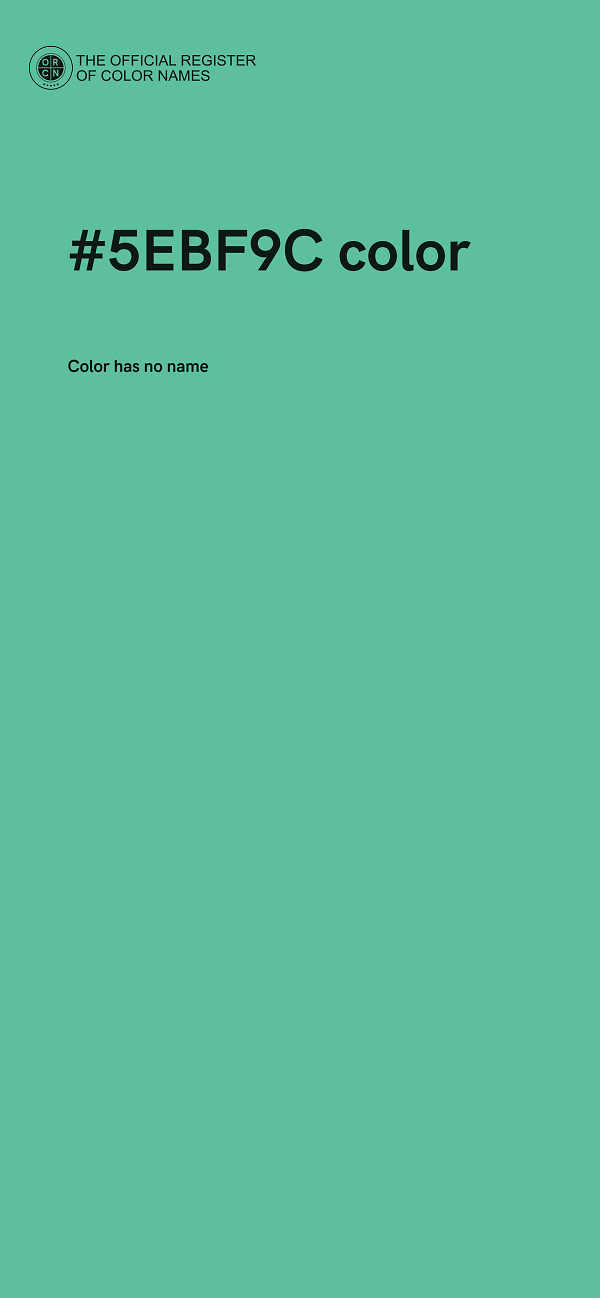 #5EBF9C color image