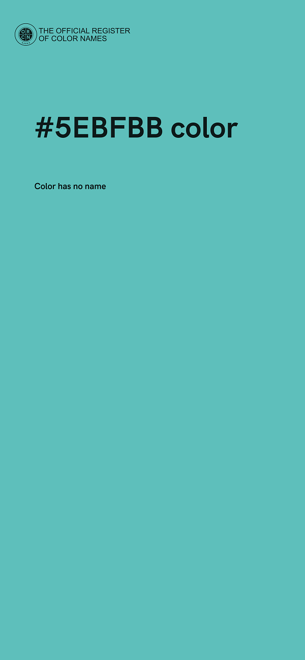 #5EBFBB color image