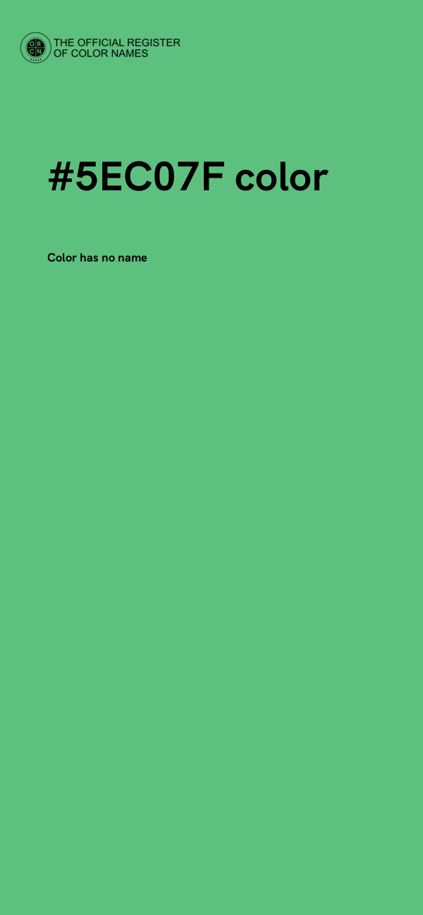 #5EC07F color image