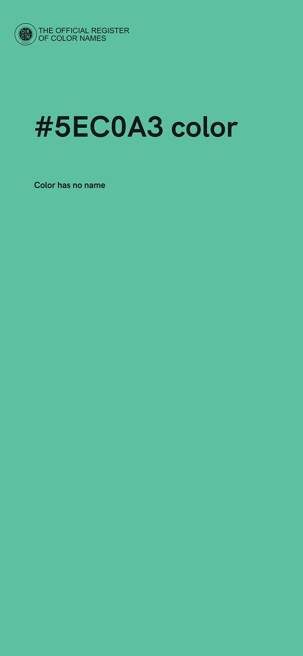 #5EC0A3 color image