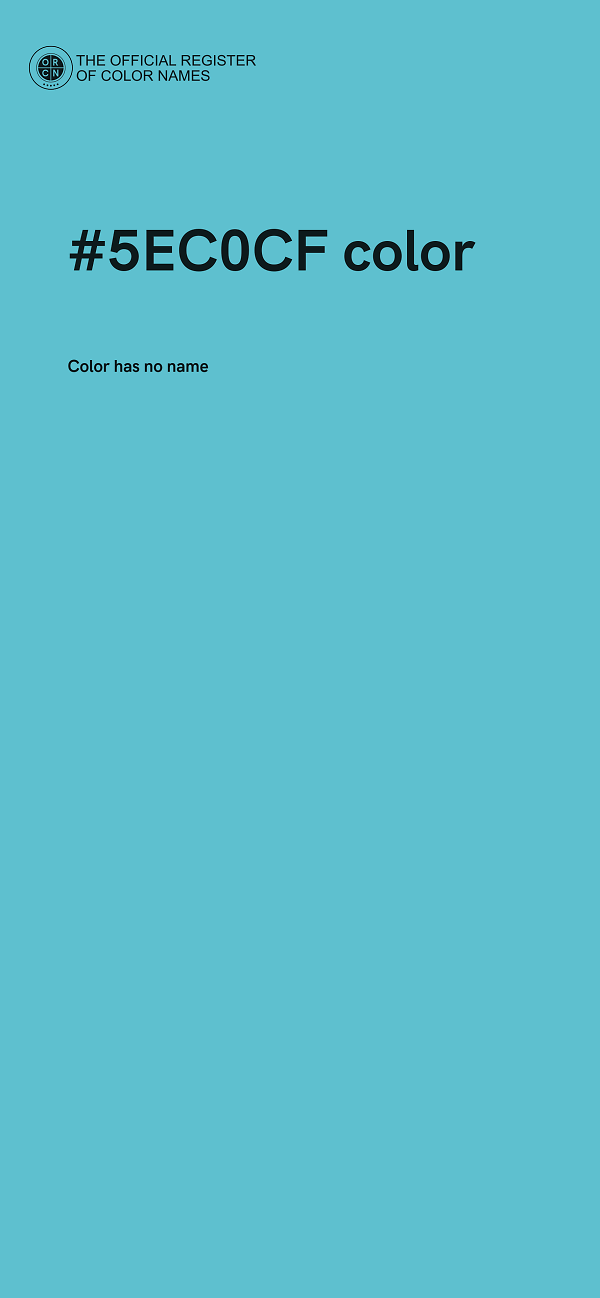 #5EC0CF color image