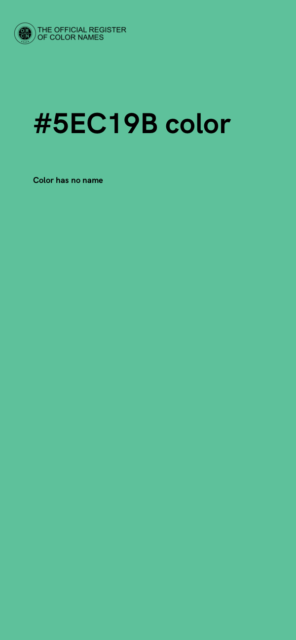 #5EC19B color image