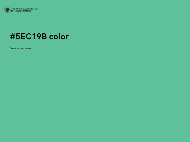 #5EC19B color image