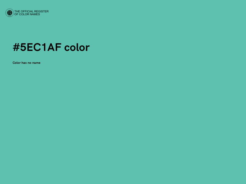 #5EC1AF color image