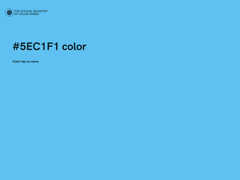 #5EC1F1 color image