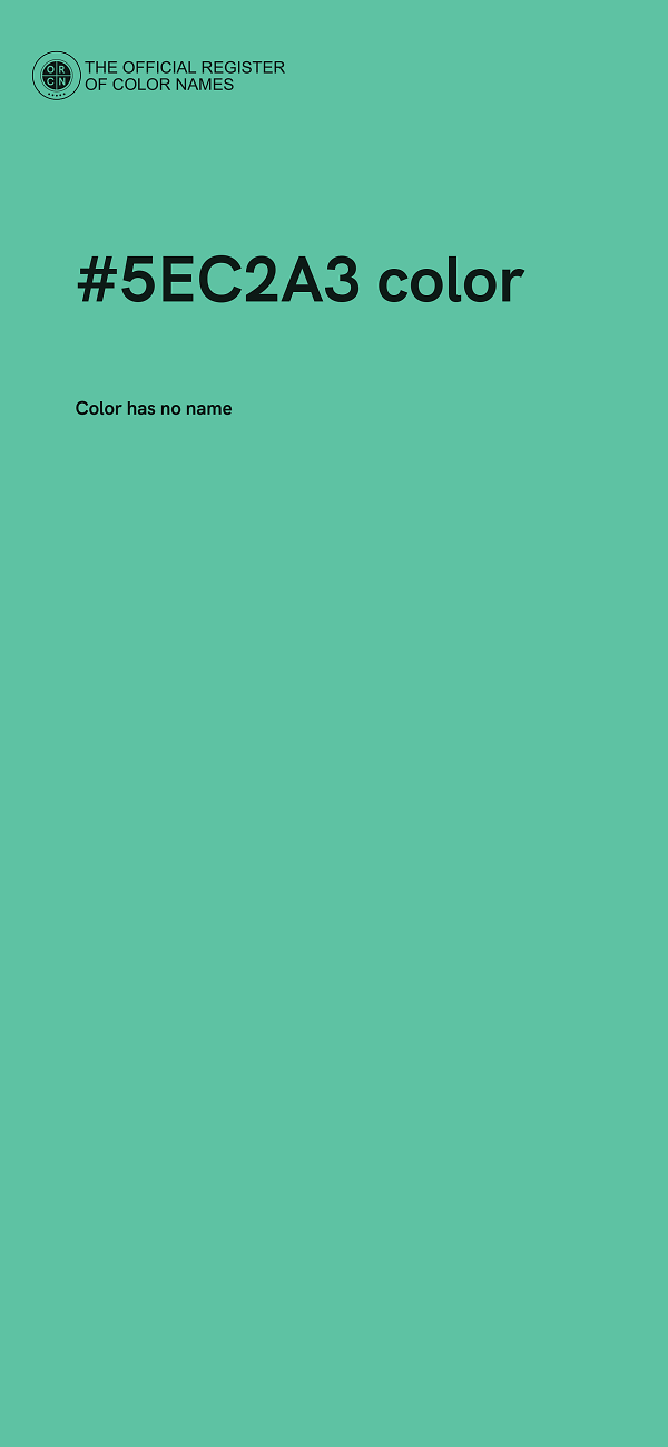 #5EC2A3 color image