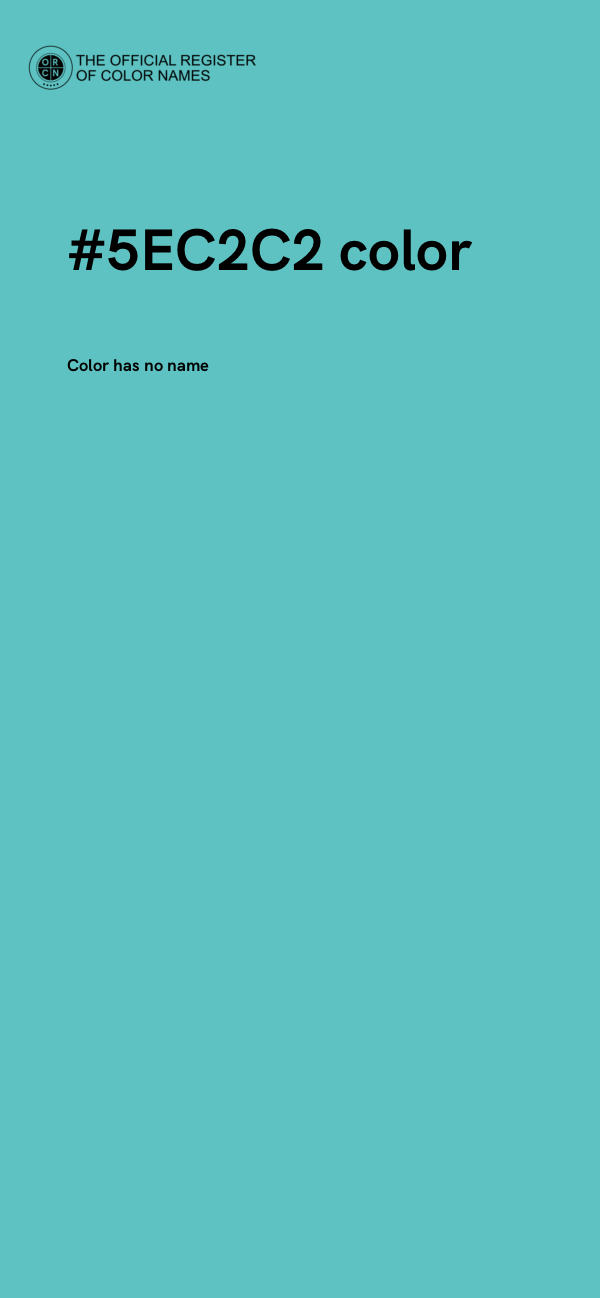 #5EC2C2 color image