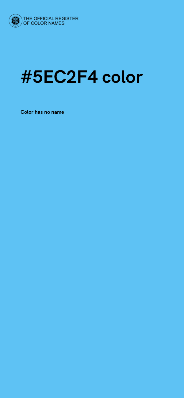#5EC2F4 color image