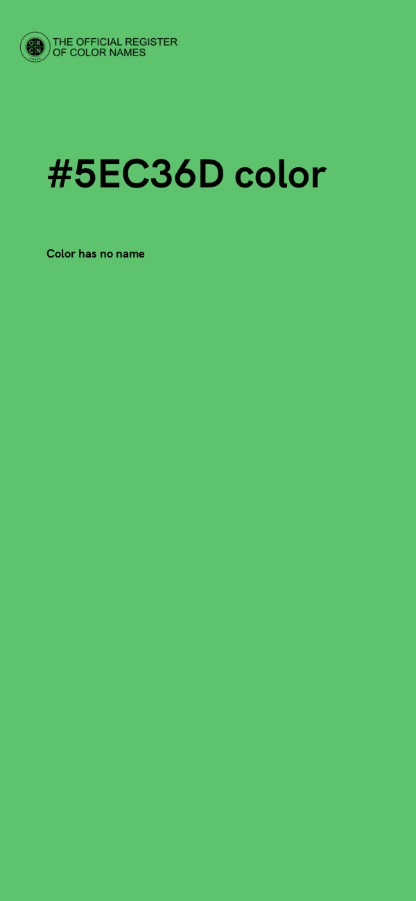 #5EC36D color image