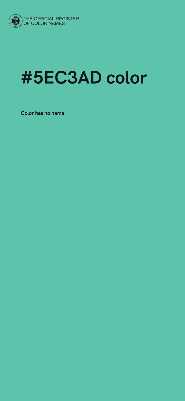 #5EC3AD color image