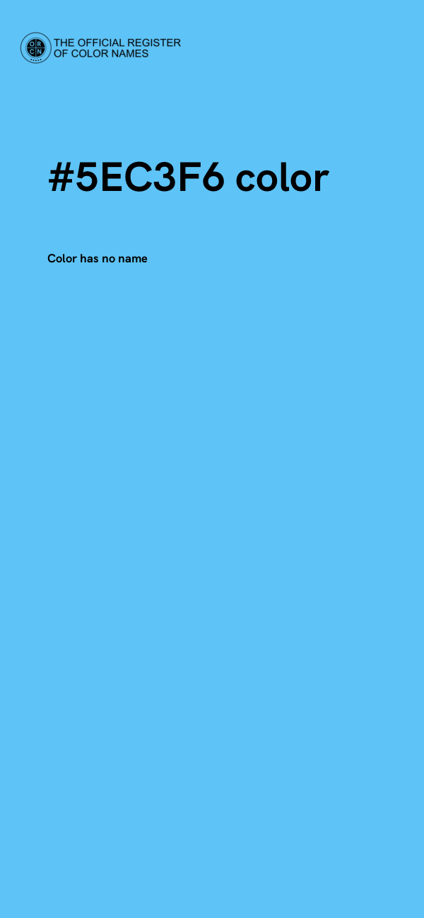 #5EC3F6 color image