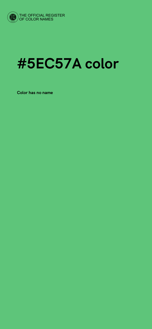 #5EC57A color image