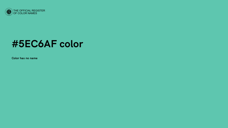#5EC6AF color image