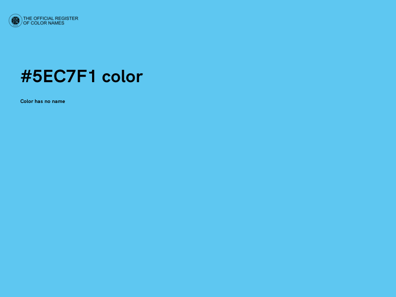 #5EC7F1 color image