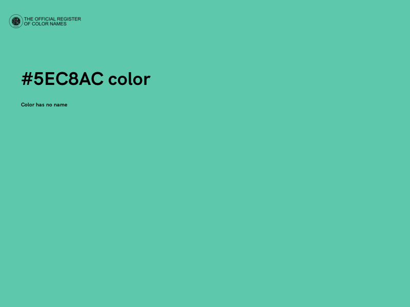 #5EC8AC color image
