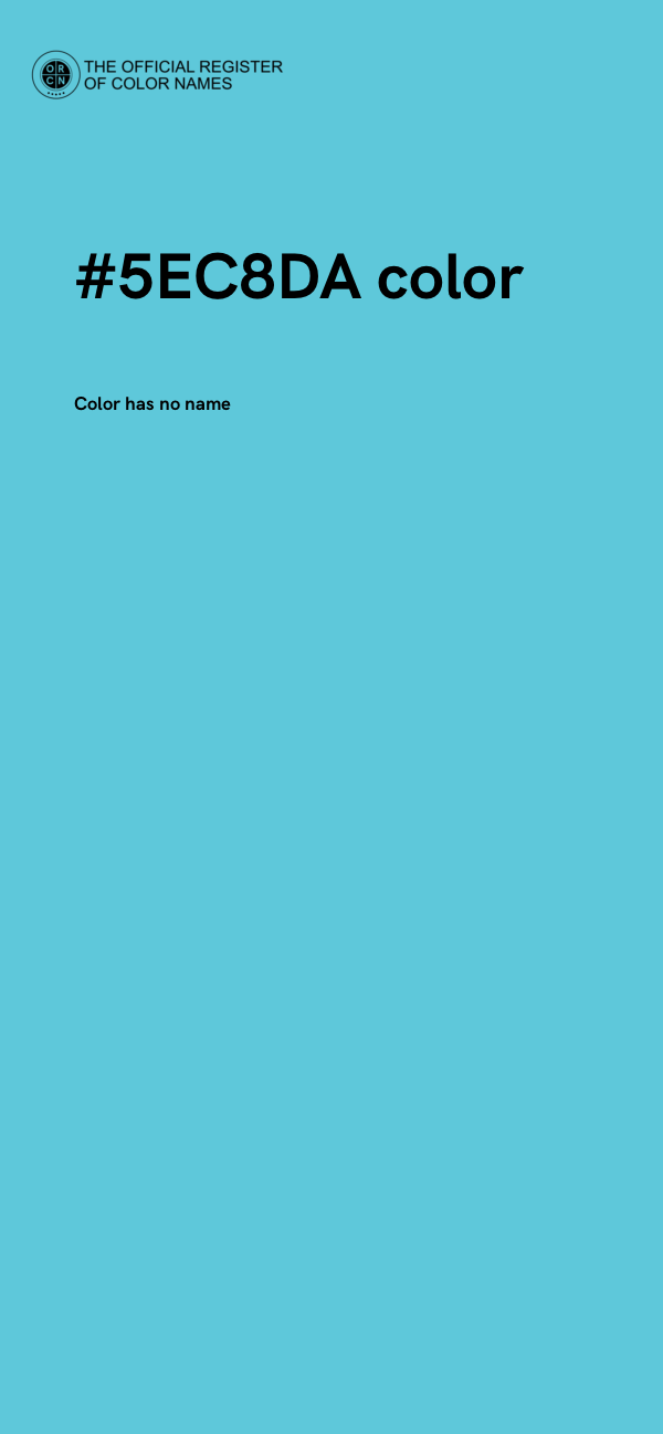#5EC8DA color image