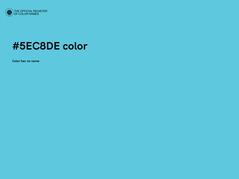 #5EC8DE color image