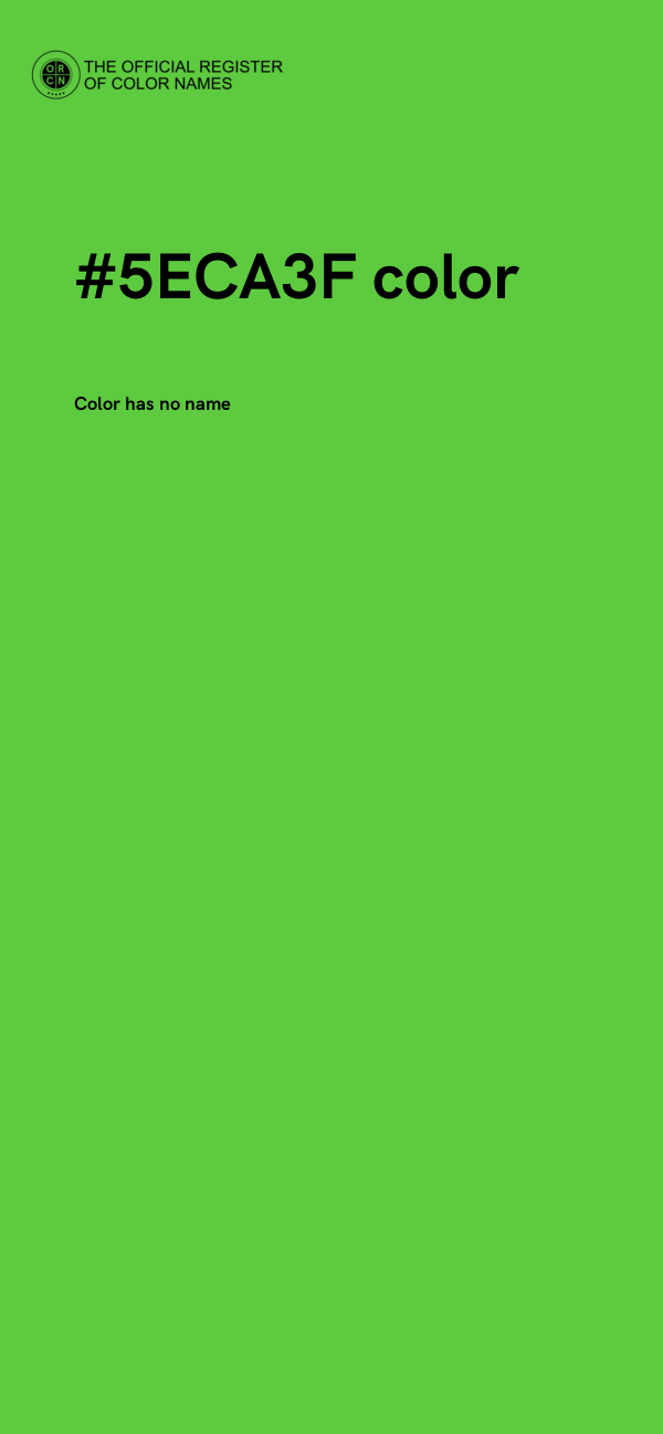 #5ECA3F color image