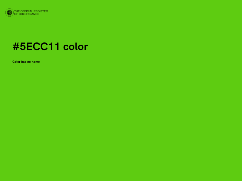 #5ECC11 color image