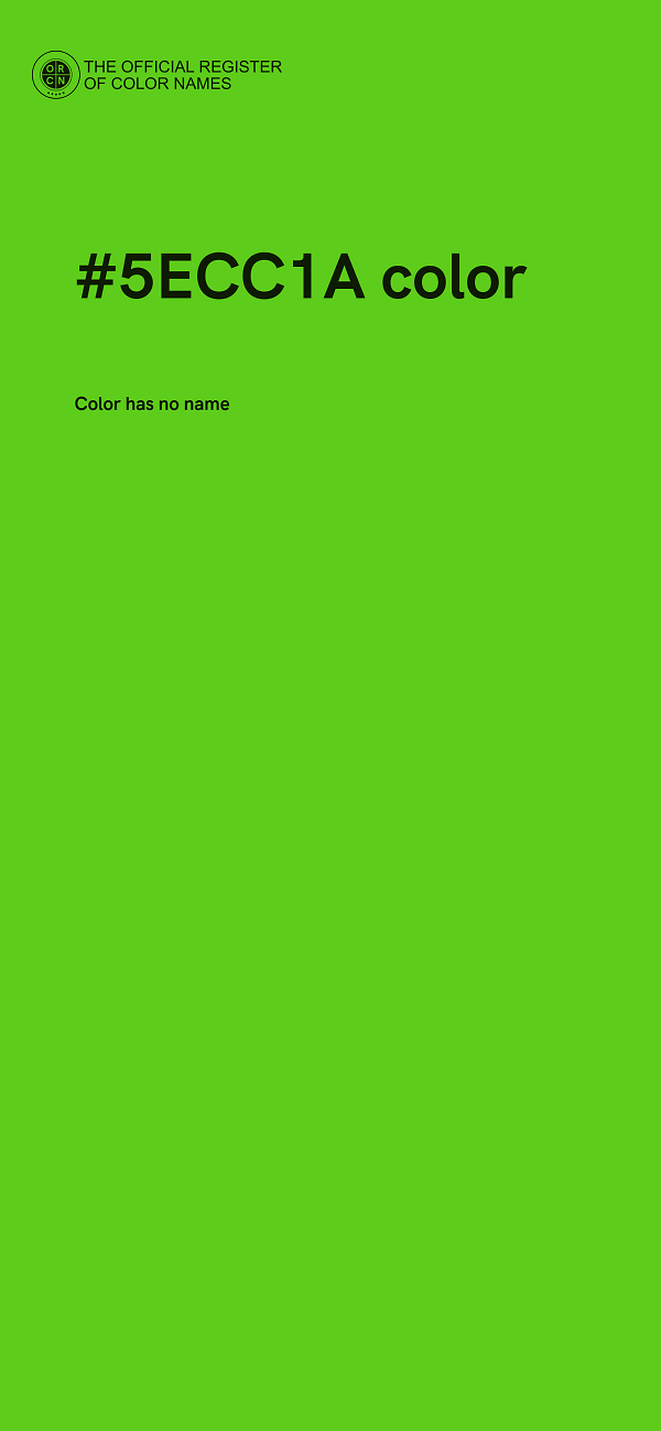 #5ECC1A color image