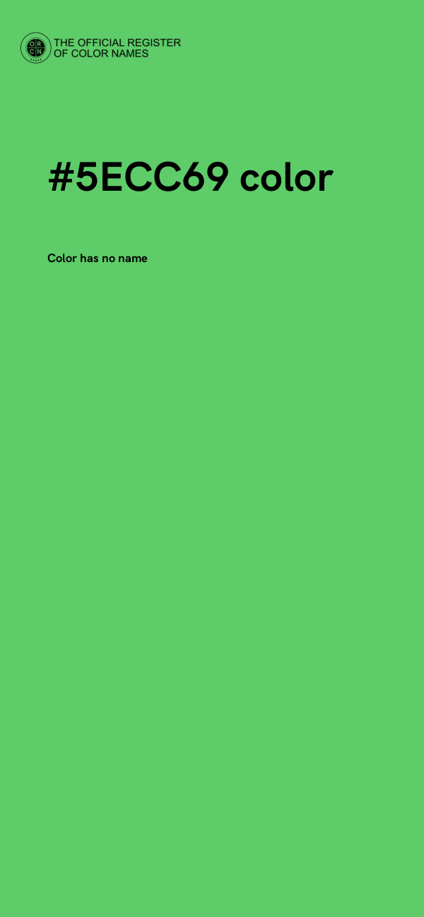 #5ECC69 color image