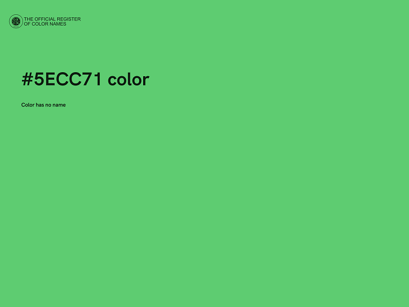 #5ECC71 color image