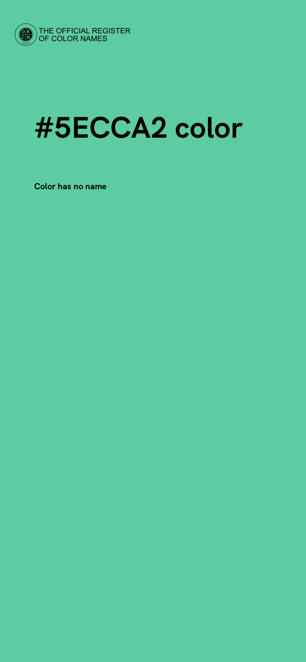 #5ECCA2 color image