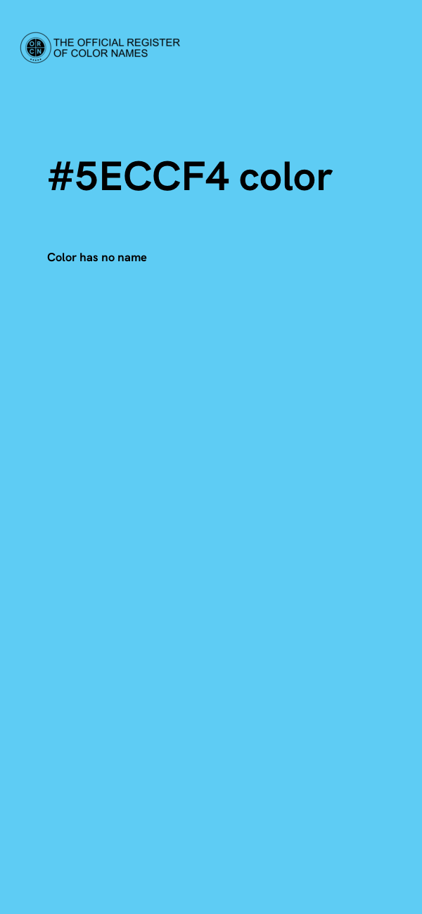 #5ECCF4 color image