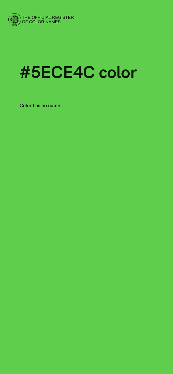 #5ECE4C color image