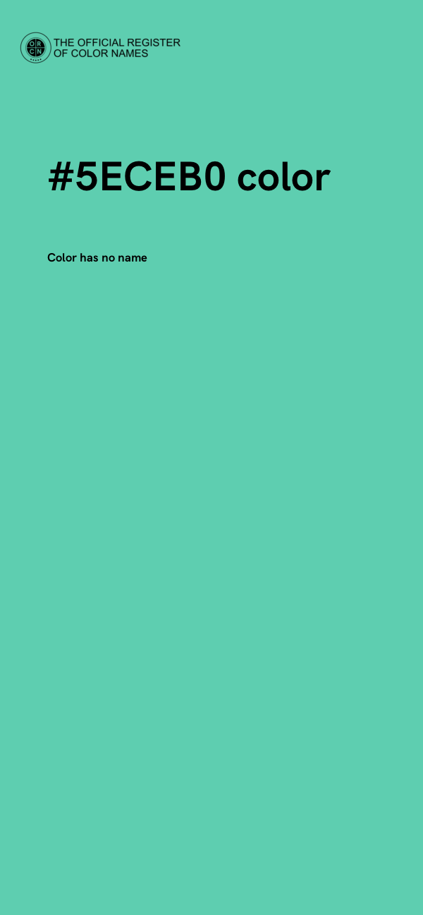 #5ECEB0 color image