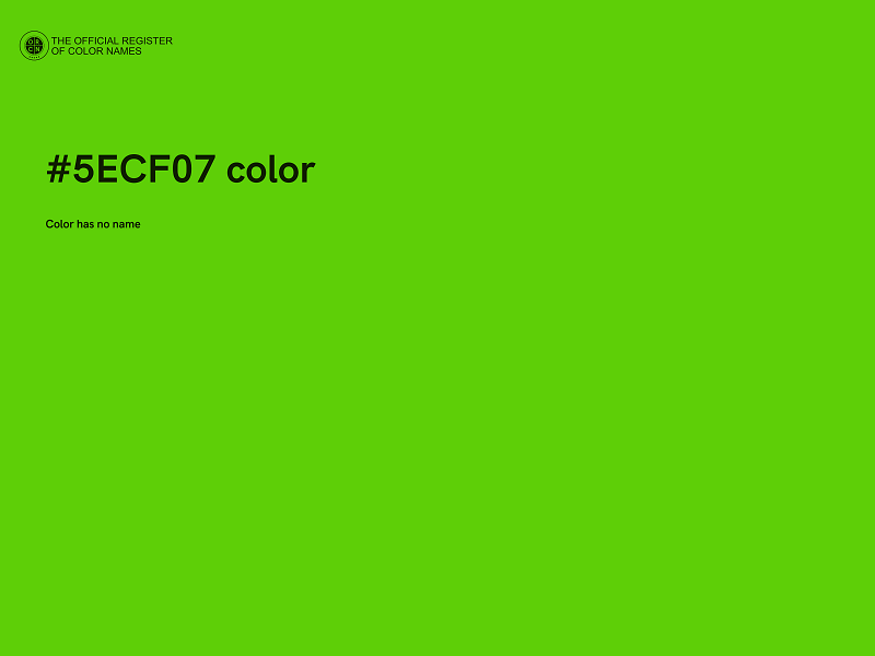 #5ECF07 color image
