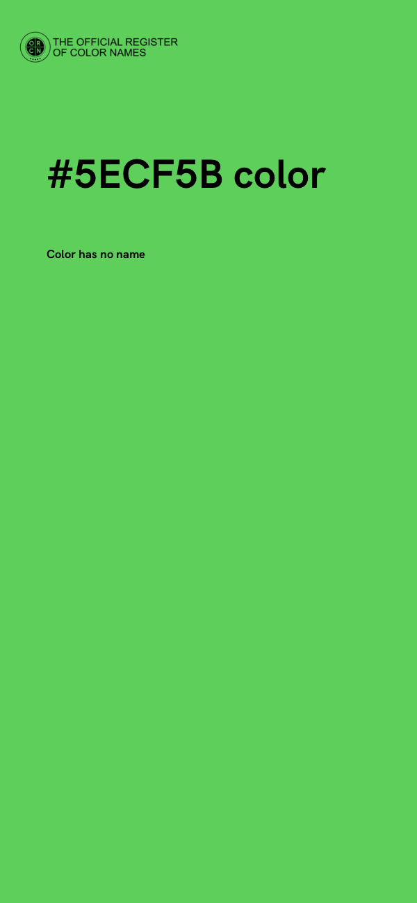 #5ECF5B color image