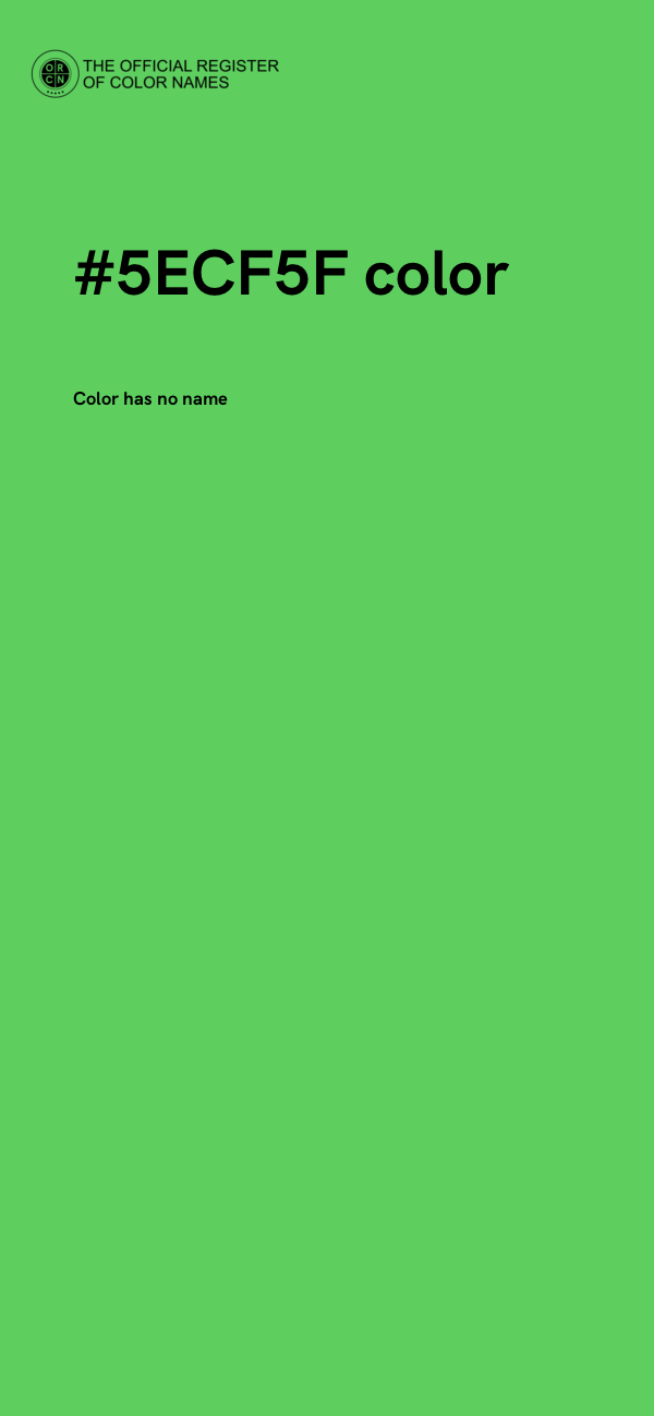 #5ECF5F color image