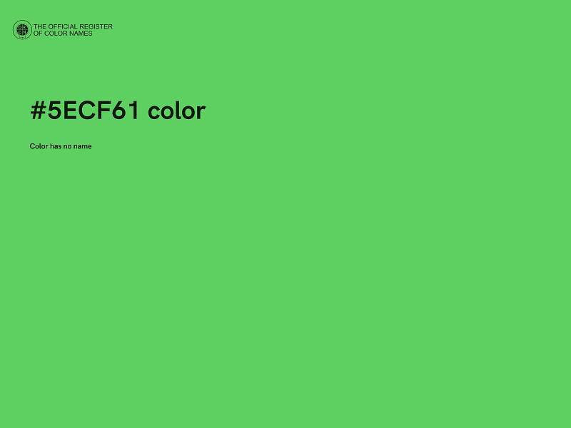 #5ECF61 color image