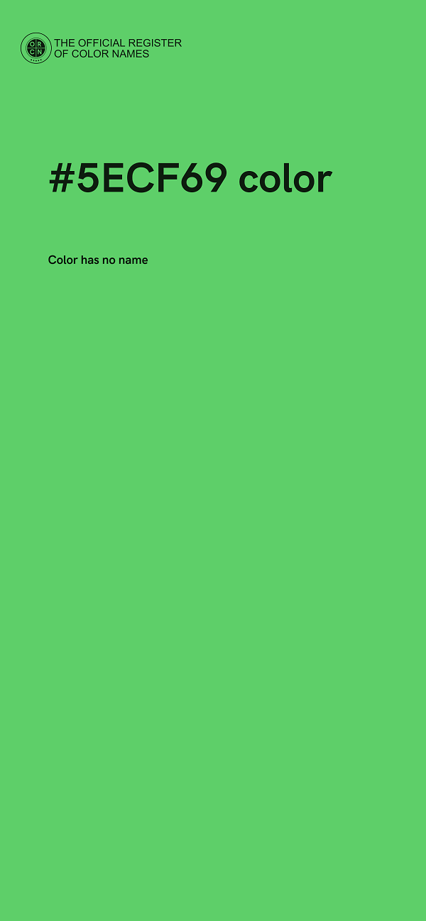 #5ECF69 color image