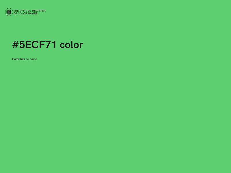 #5ECF71 color image