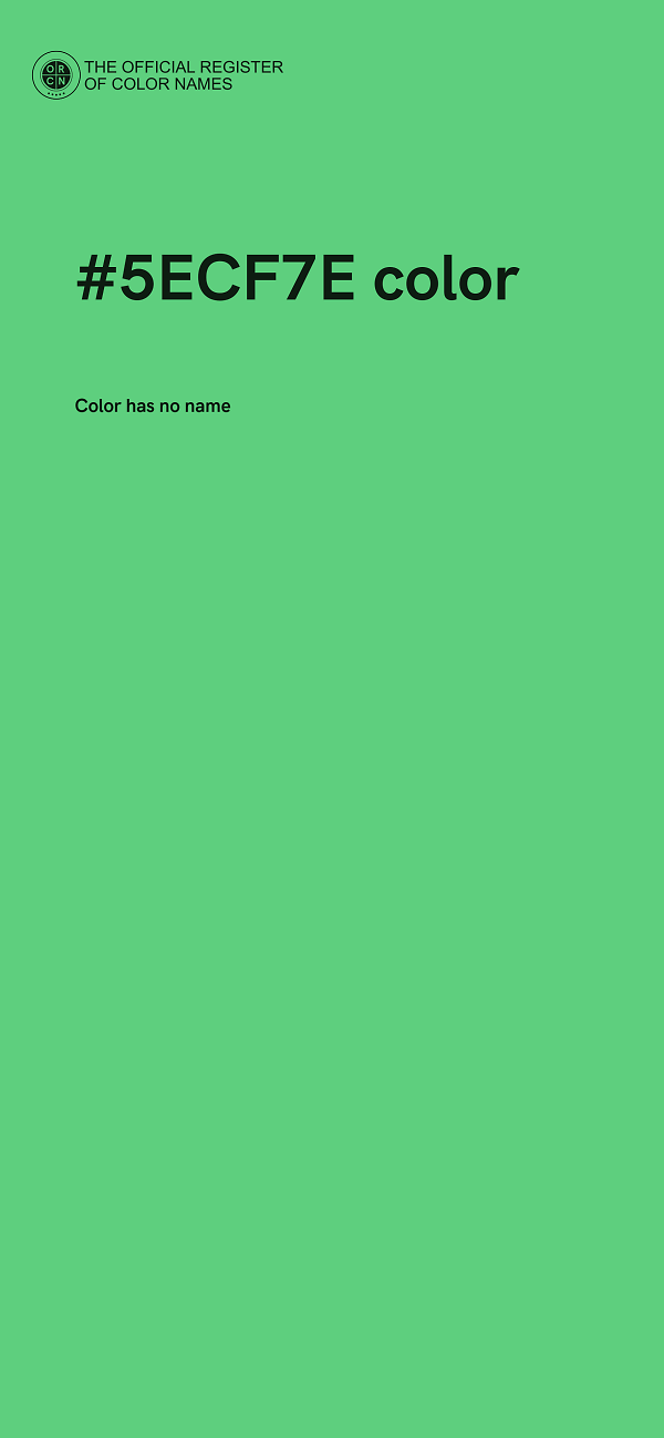 #5ECF7E color image