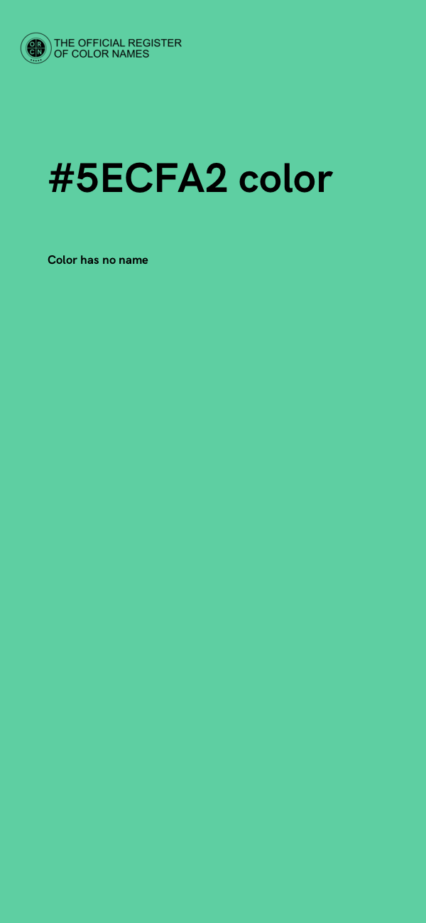 #5ECFA2 color image